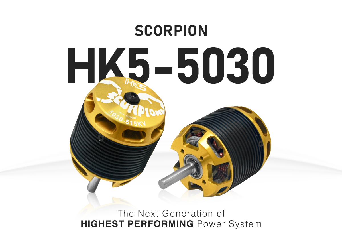 Scorpion HK5-5030-385kv (6 x 40mm shaft) features